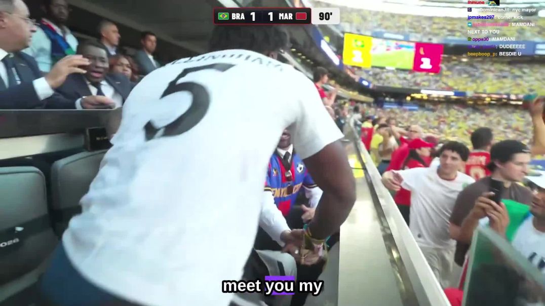 IShowSpeed Had NO IDEA Who Was Sitting Next to Him 😭⚽ #worldcup