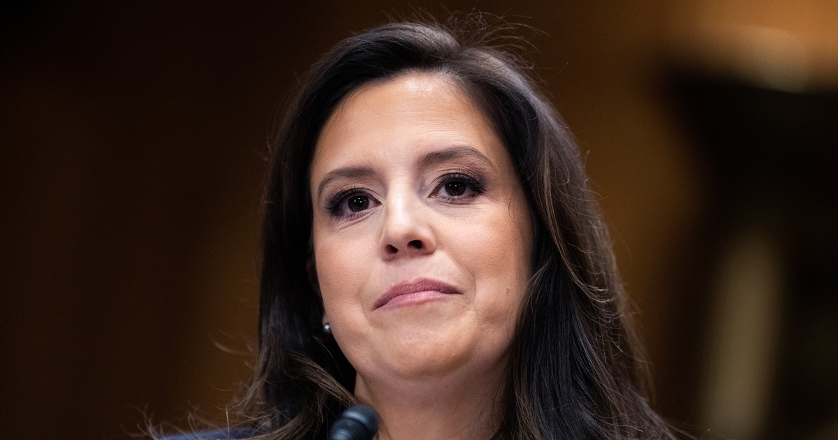 ⁣Trump pulls Rep. Elise Stefanik's nomination to be U.N. ambassador
