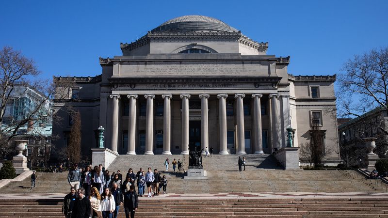 ⁣Columbia University makes policy changes in dispute over federal funding