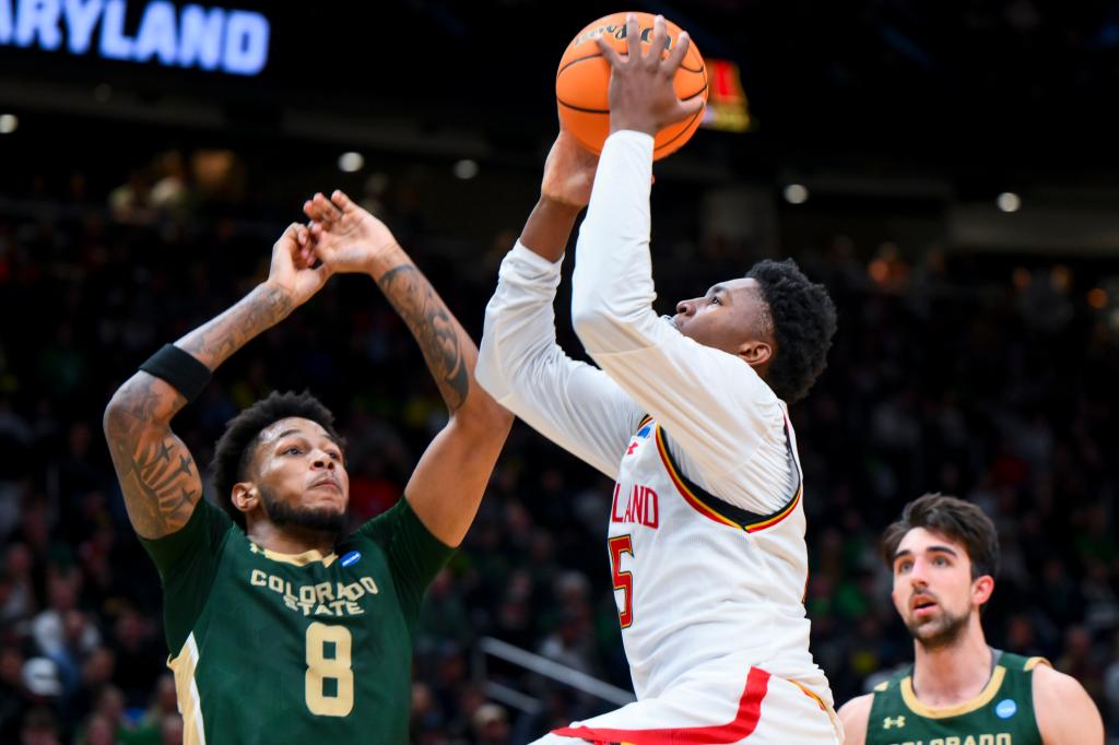 ⁣Maryland spoils Colorado State's Cinderella March Madness run