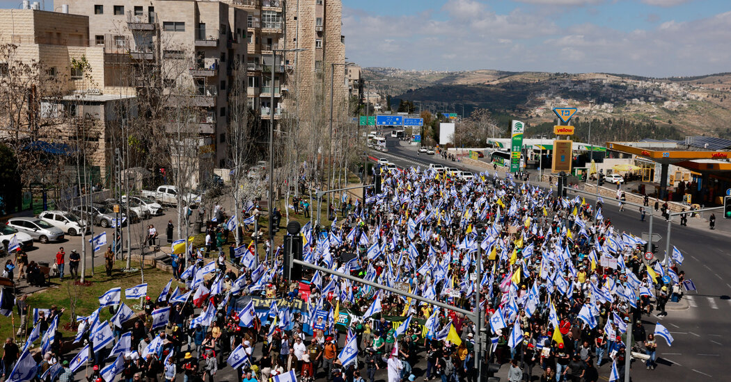 ⁣Israelis Take to Streets a Day After Gaza Strikes