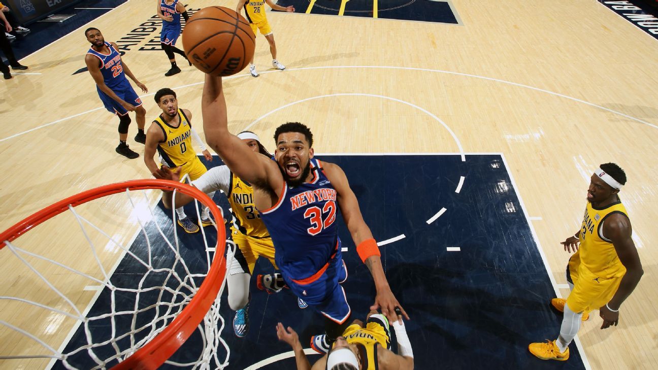 Towns, Knicks charge back from 20 down to stun Pacers in Game 3