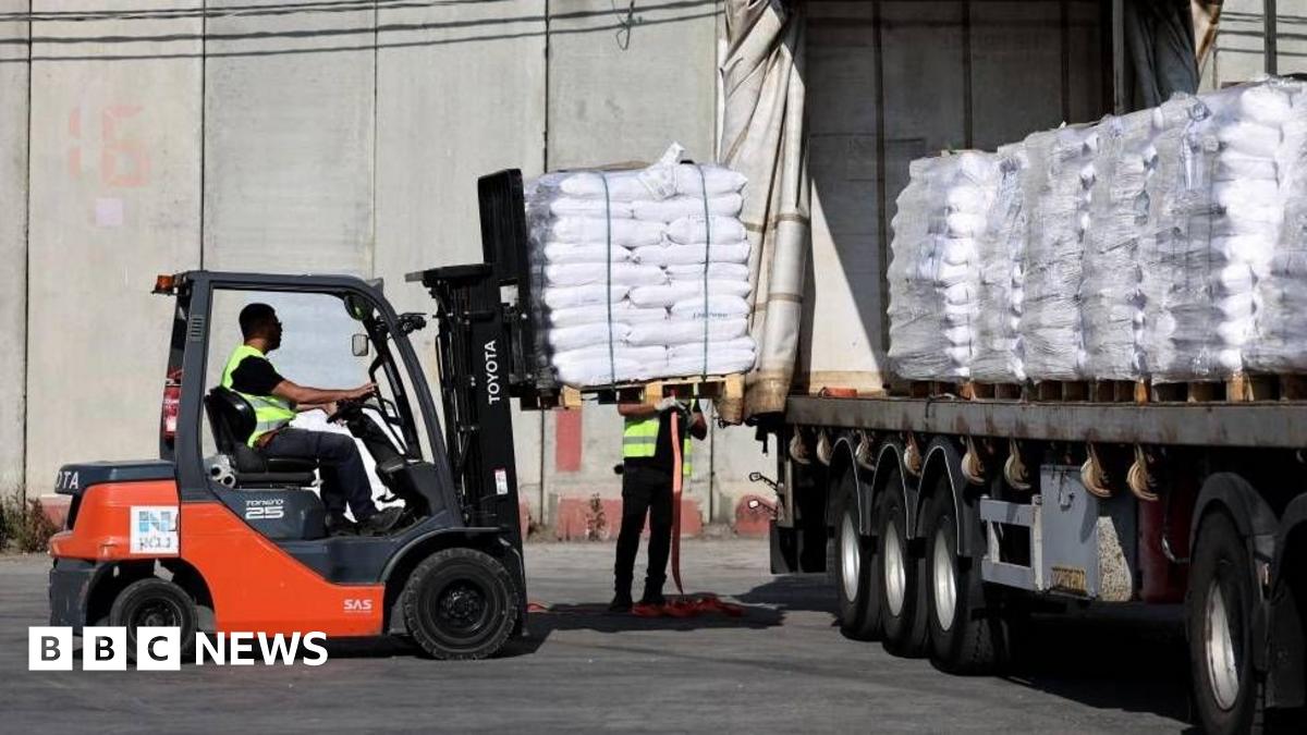 More than 100 aid trucks cross into Gaza as UN warns of 'race against time' to reach people in need - latest