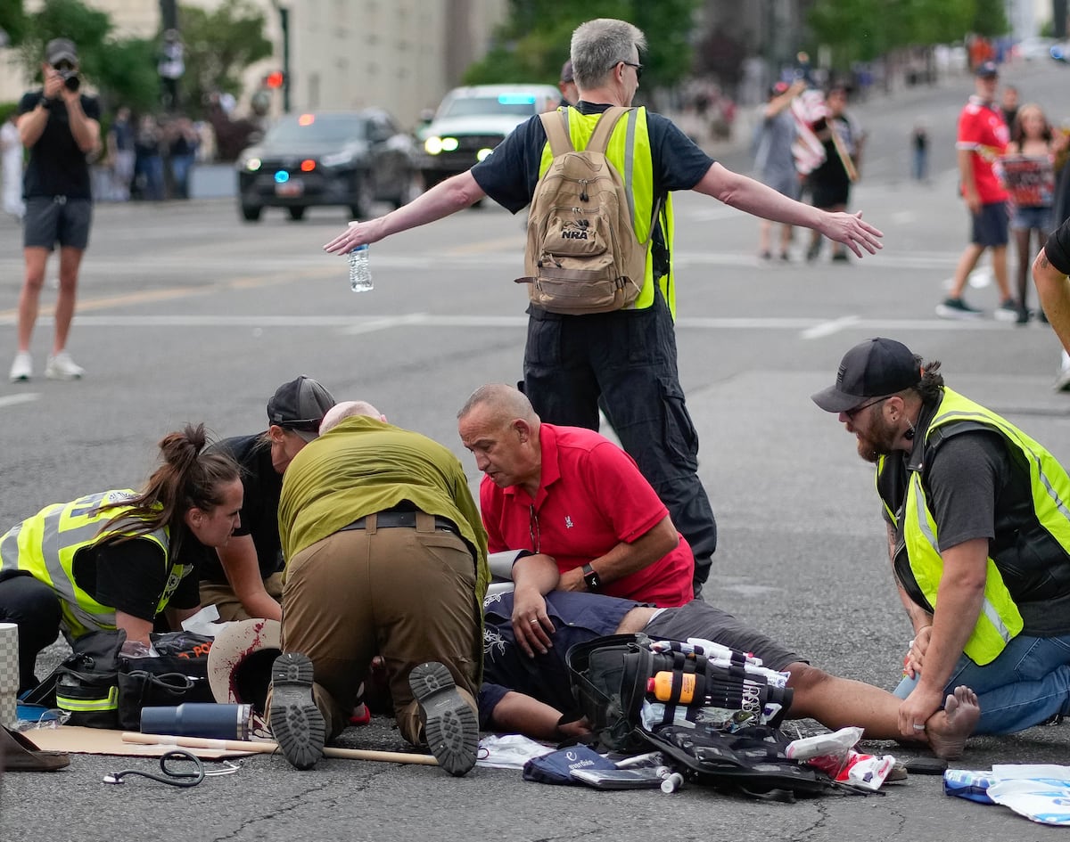 1 'critically injured,' 1 arrested