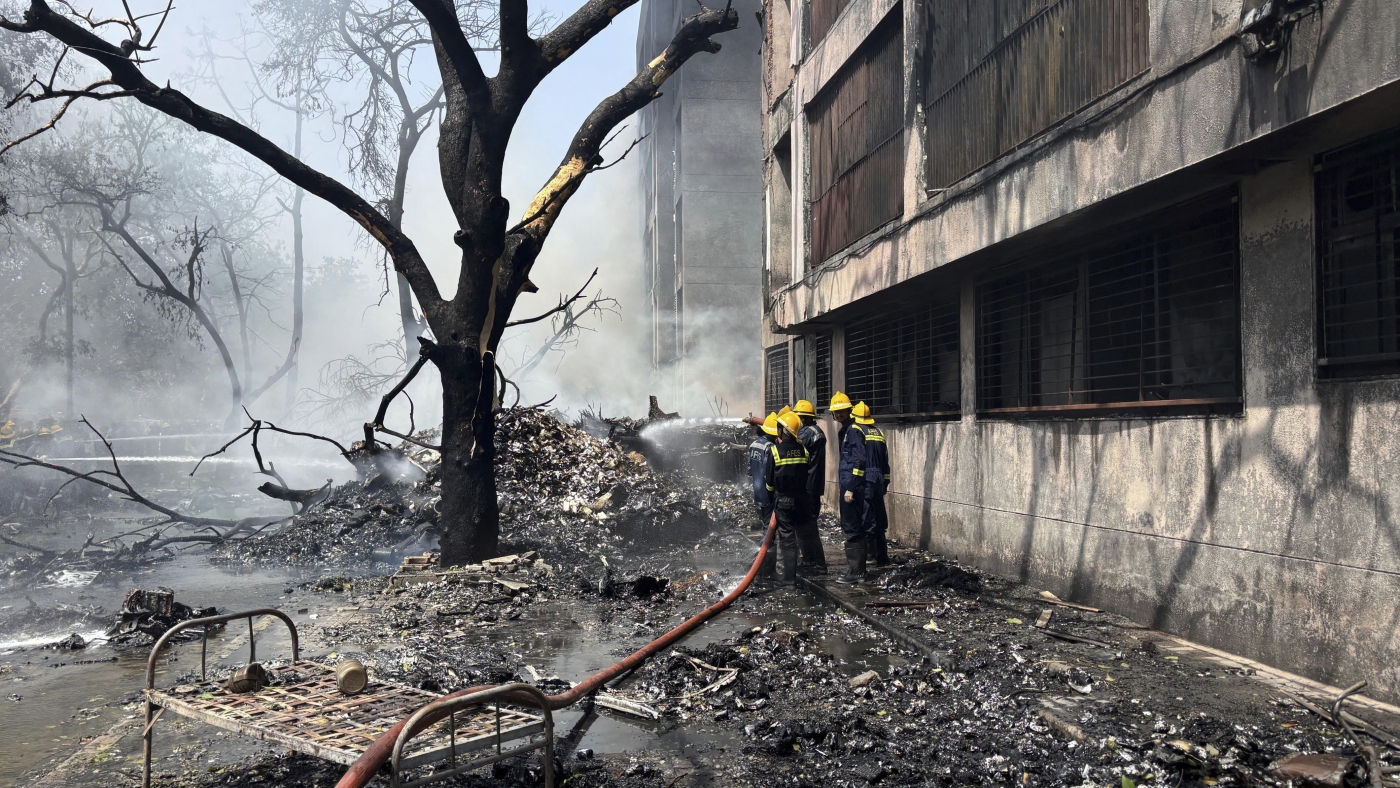 London-bound Air India flight with more than 240 aboard crashes in Ahmedabad, India : NPR