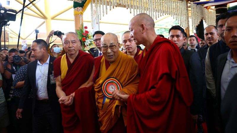 Dalai Lama marks his 90th birthday as crowds throng his home-in-exile