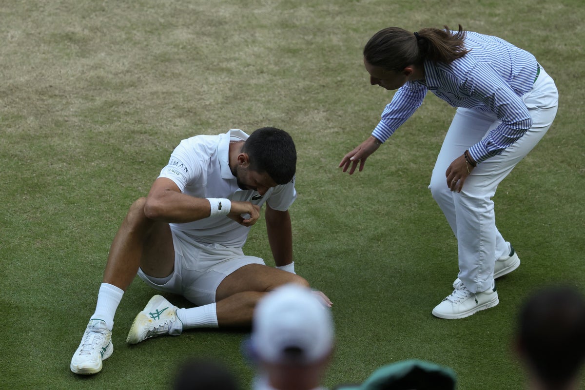 Wimbledon 2025 live: Novak Djokovic suffers injury scare plus Swiatek vs Bencic score and result