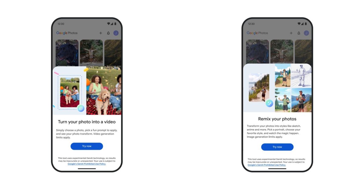 Google Photos adding photo-to-video, Remix, and Create tab