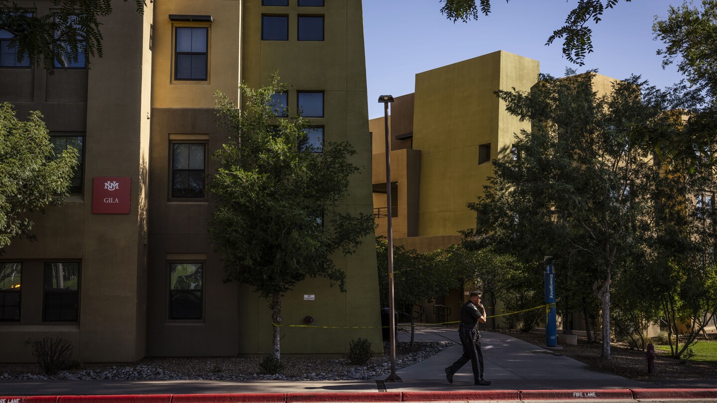 1 dead, 1 wounded, suspect at large in University of New Mexico dorm shooting