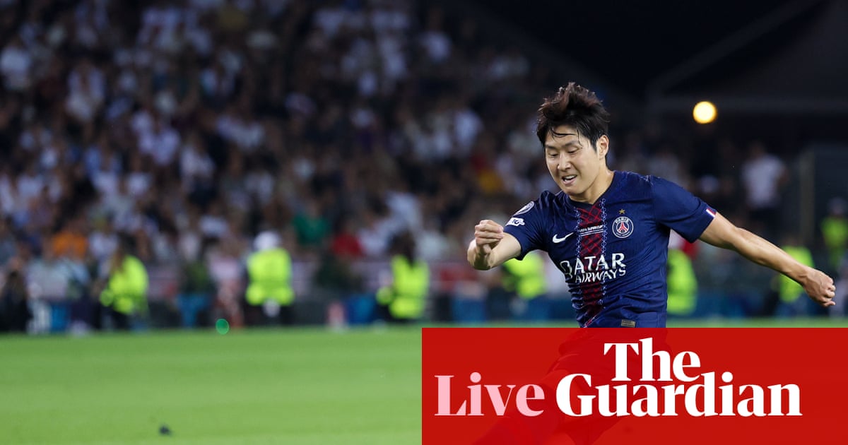 Paris Saint-Germain v Tottenham: Uefa Super Cup – live | Uefa Super Cup