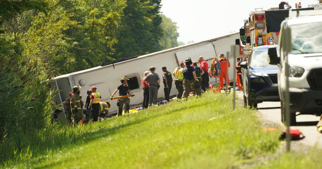 Tour bus rolls over on upstate New York highway, killing multiple people, police say