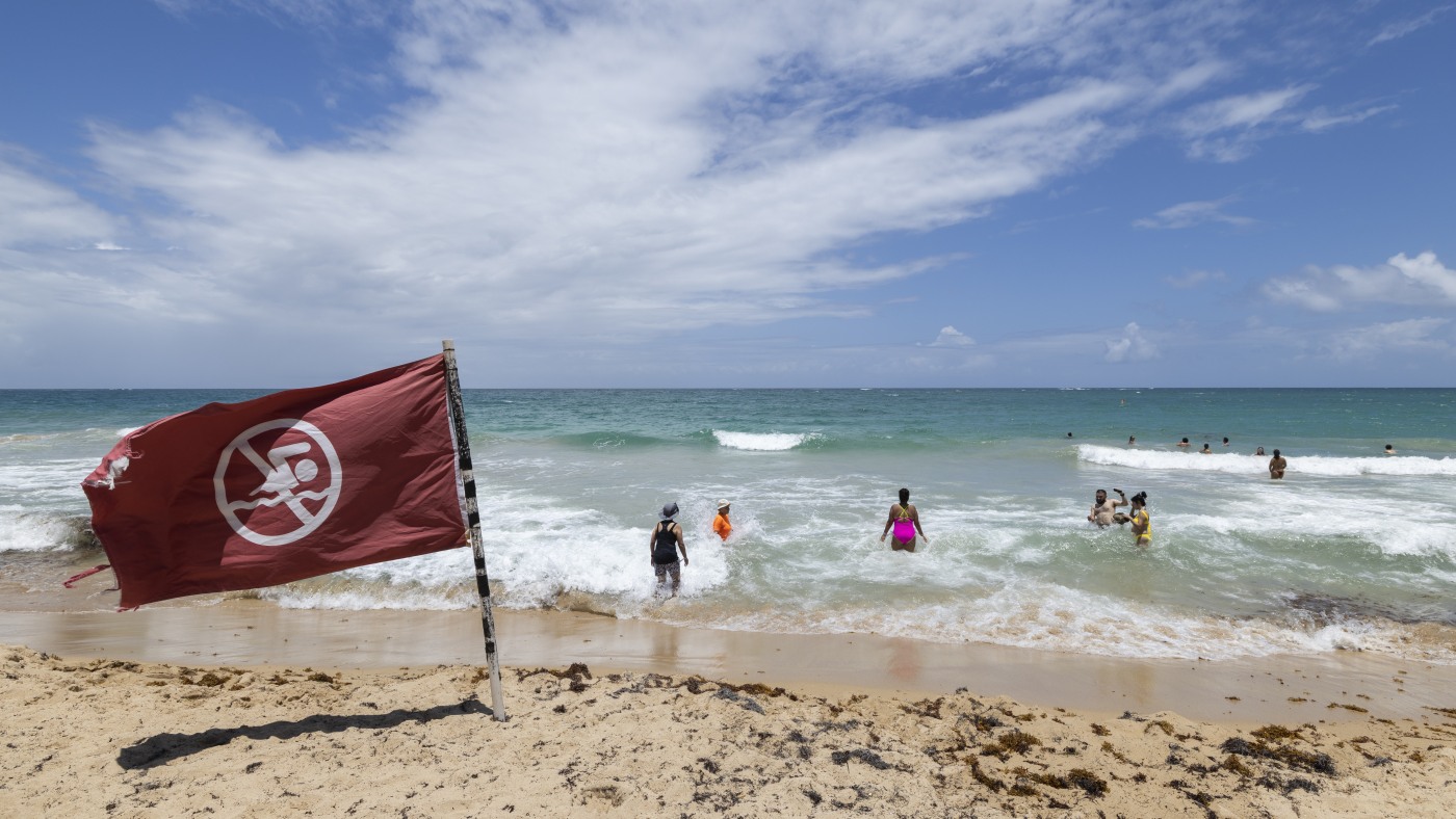 Hurricane Erin becomes a Category 4 in the Caribbean : NPR