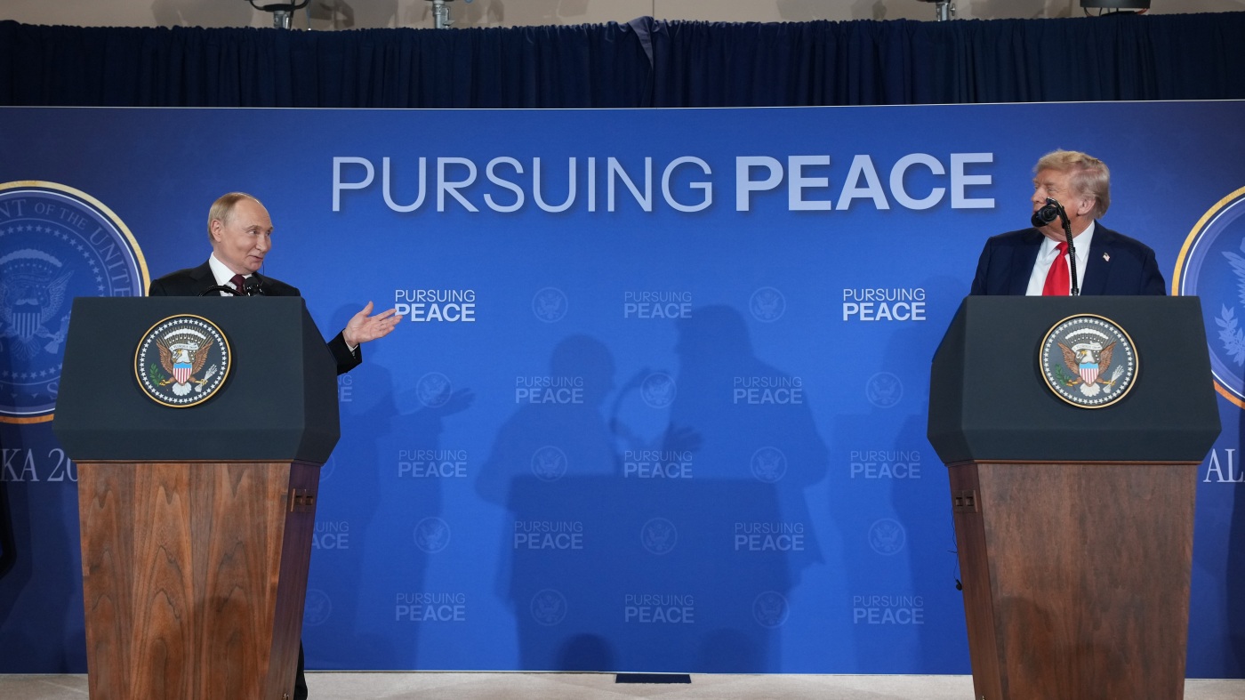 Trump and Putin conclude talks on Ukraine touting progress, but no breakthrough : NPR