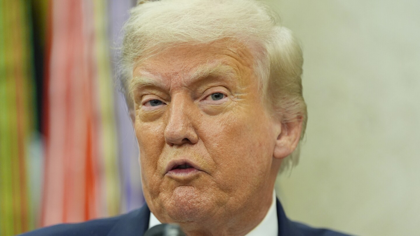 Trump says he plans to put a 100% tariff on computer chips