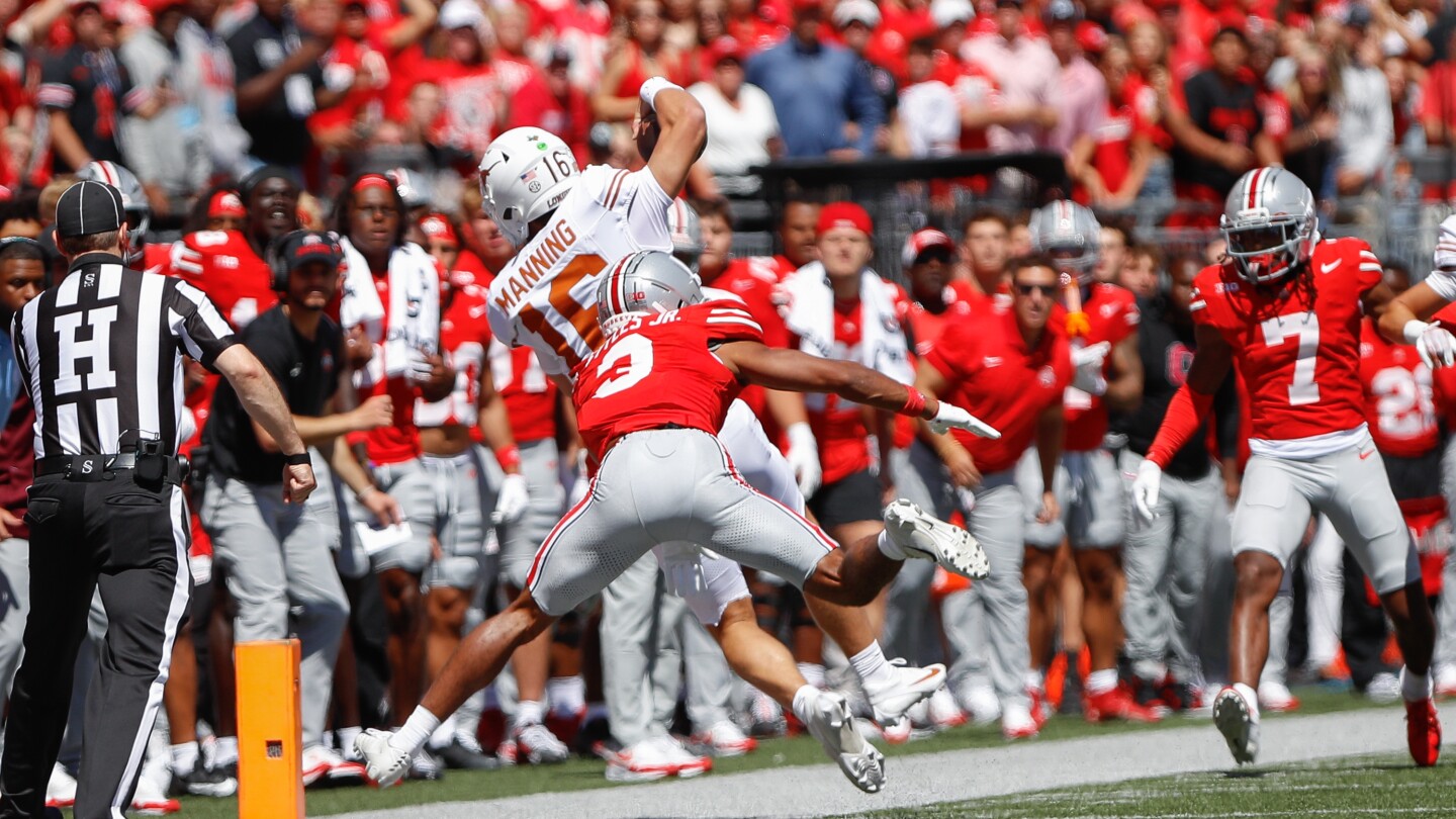 Arch Manning falters as No. 1 Texas loses to Ohio State