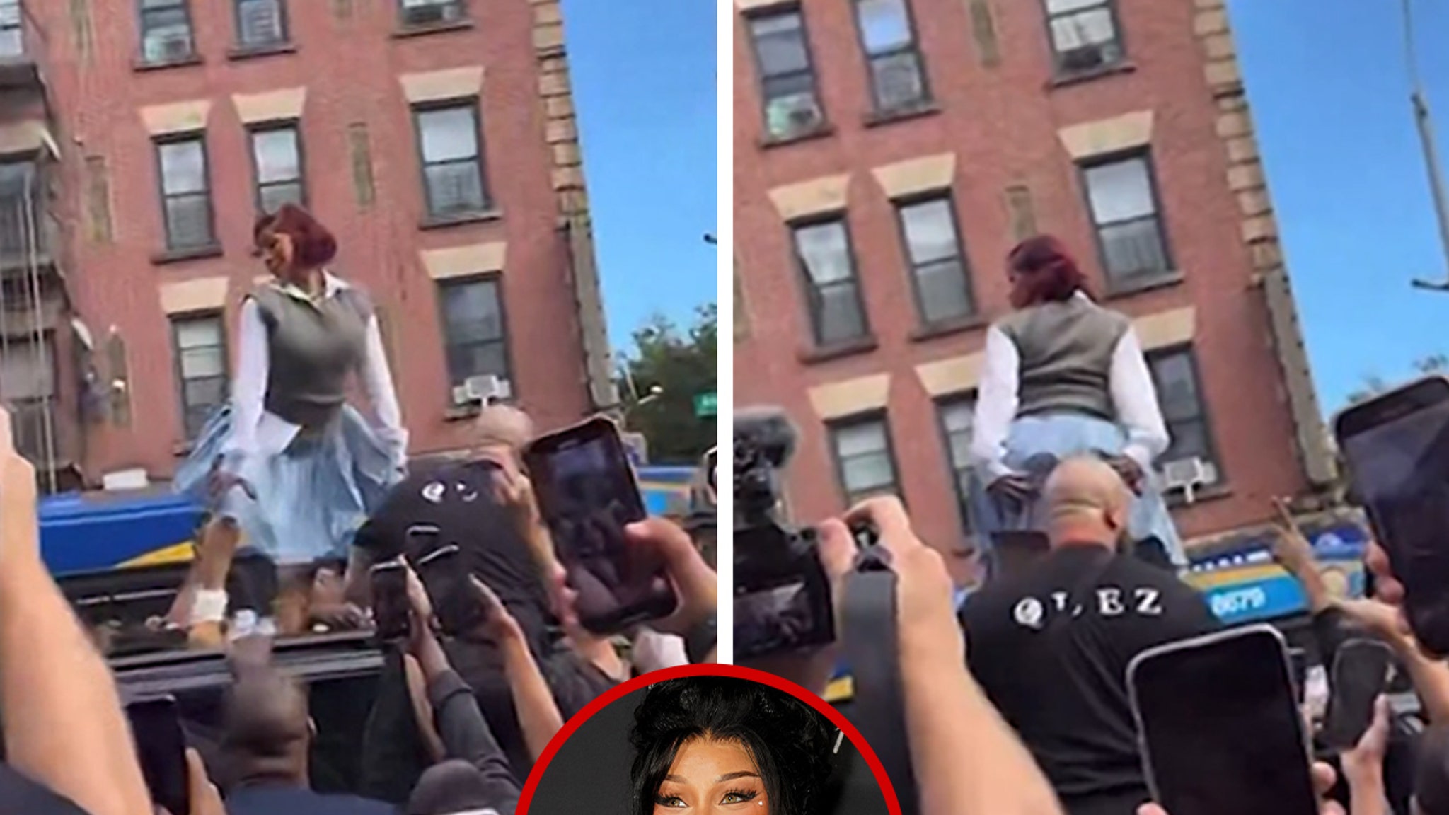 Cardi B Twerks On Top of Car While Fans Swarm Pop-Up Event