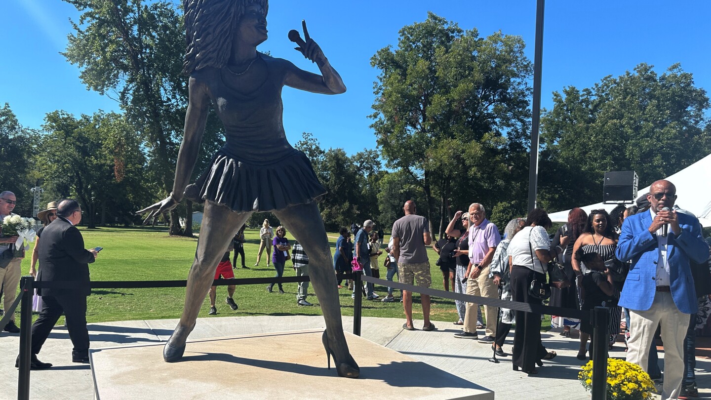 Statue of rock n' roll queen Tina Turner unveiled