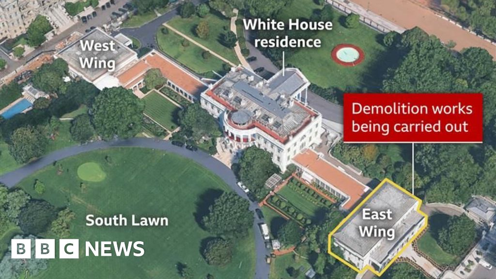 Trump says White House East Wing to be torn down