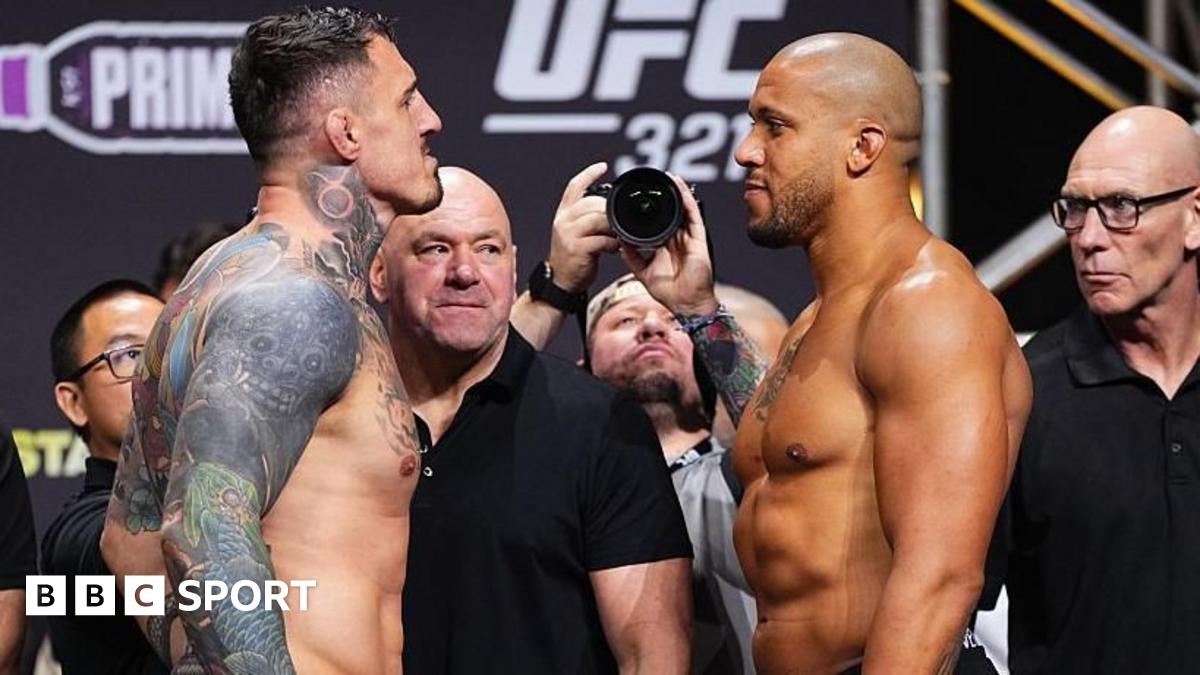 UFC 321: Tom Aspinall heavier than Ciryl Gane before 10-second face-off