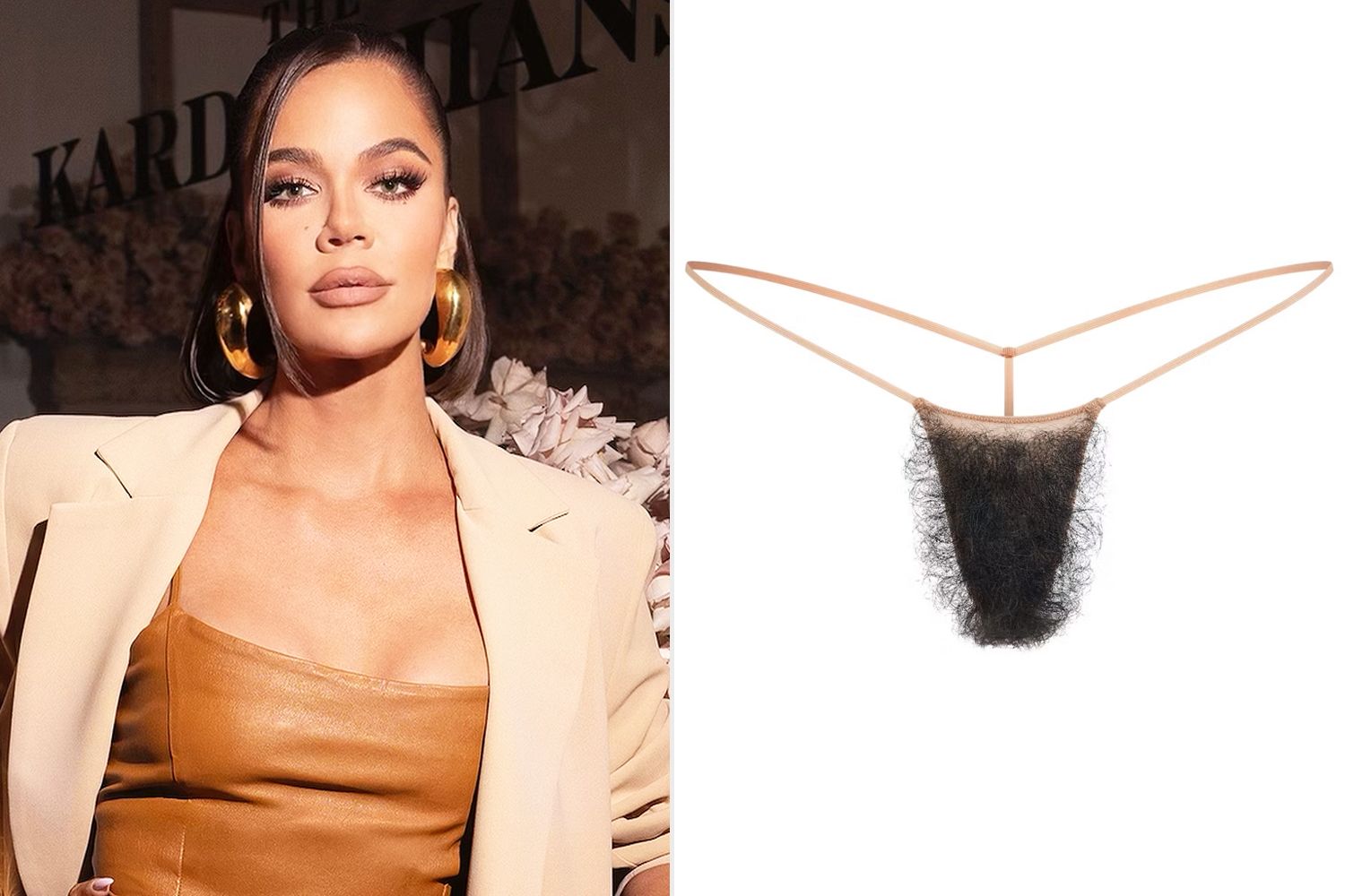 Khloé Kardashian Reacts to Sister Kim's Bush Thong for SKIMS