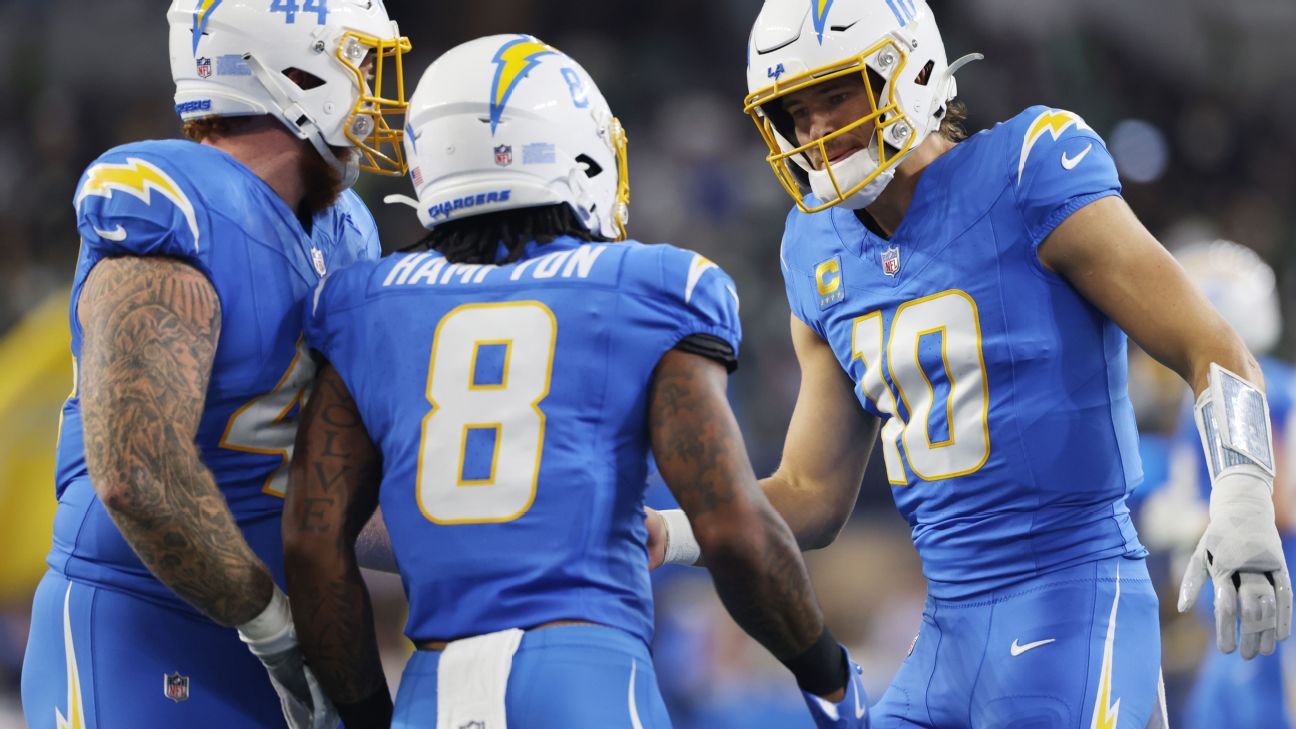 Chargers pull ahead in OT to defeat Eagles in tight MNF win