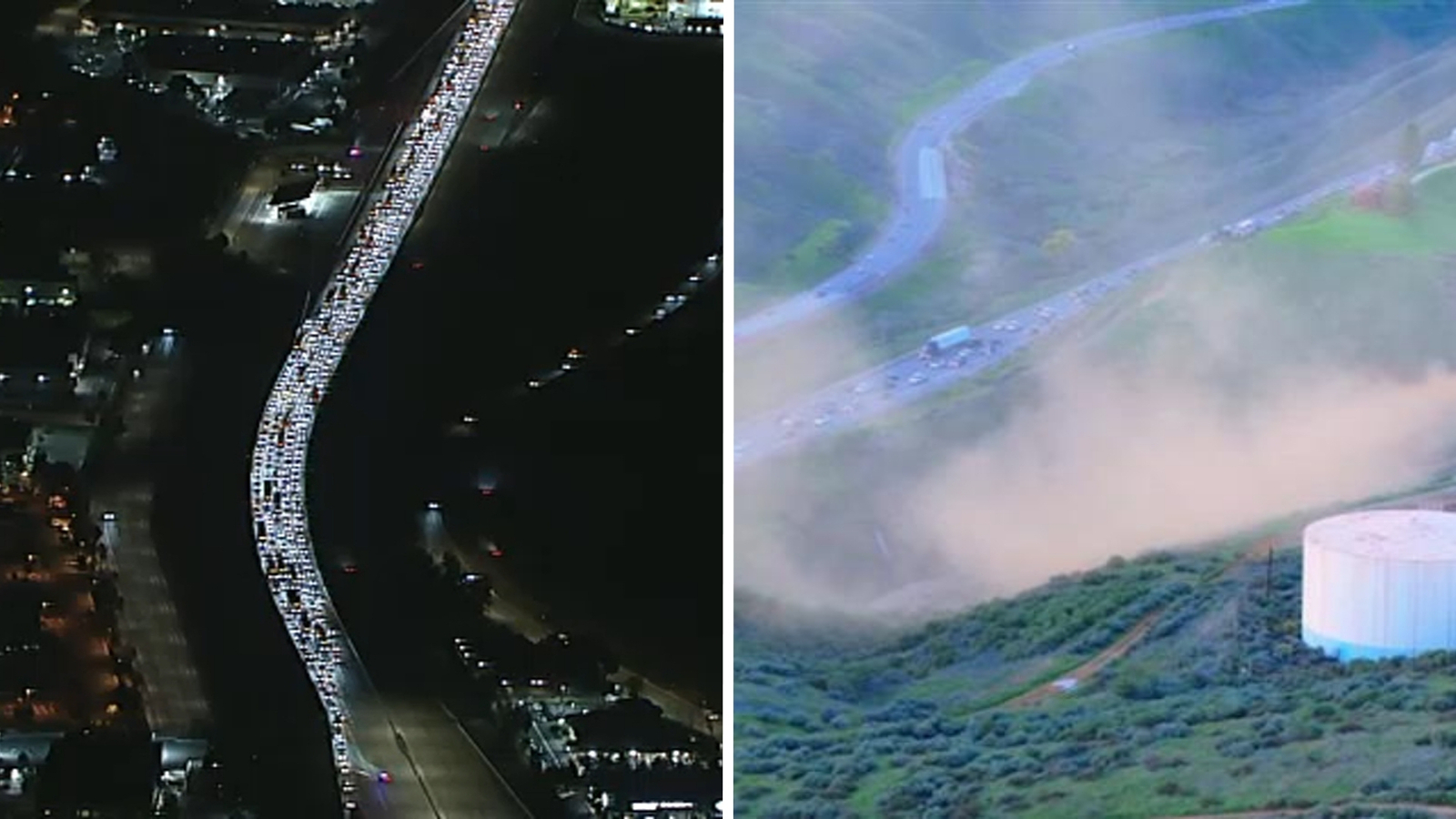Crews respond to natural gas leak in Castaic area; all lanes of 5 Fwy closed at Lake Hughes Road