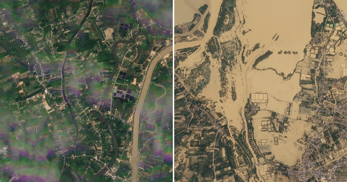 Satellite images show the scale of destruction from Asia floods | Floods News