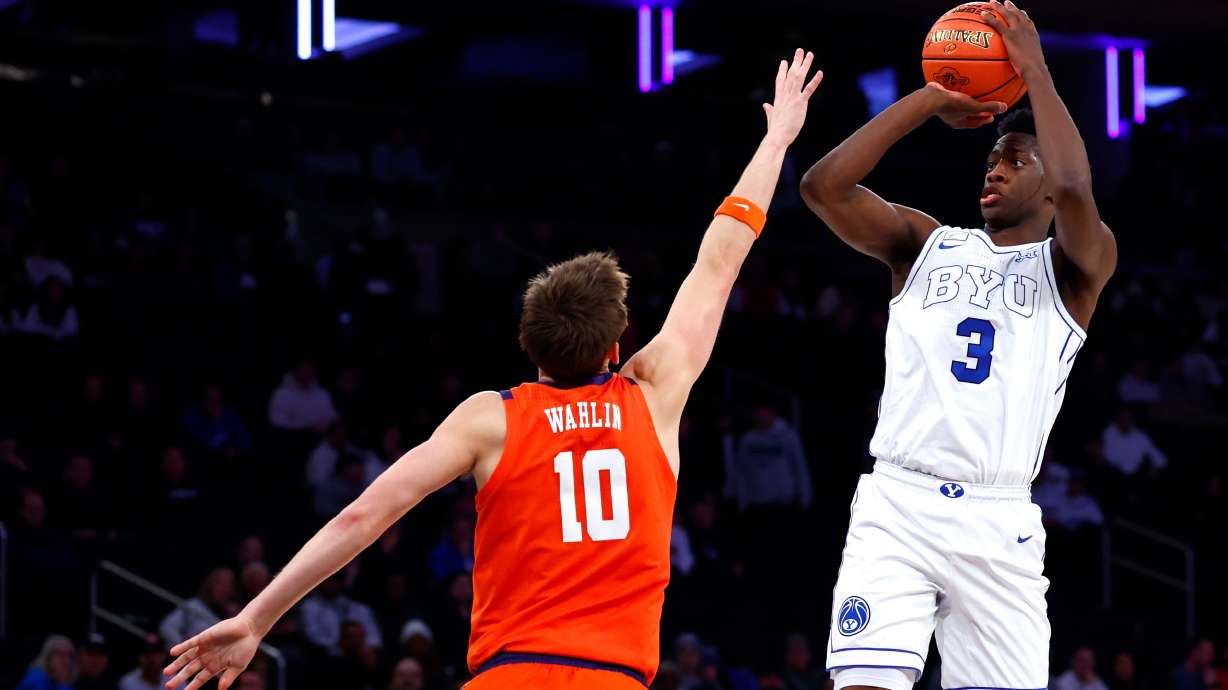 Dybantsa, Wright rally No. 10 BYU from 22-point 2nd-half deficit to top Clemson in Jimmy V Classic