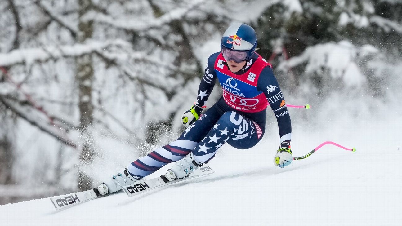 Lindsey Vonn wins second World Cup downhill of Olympic season